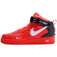 Nike Air Force 1 '07 LV8 Mid Utility Red Black