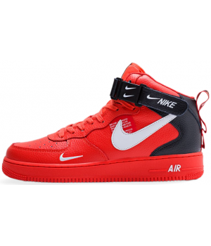 Nike Air Force 1 '07 LV8 Mid Utility Red Black