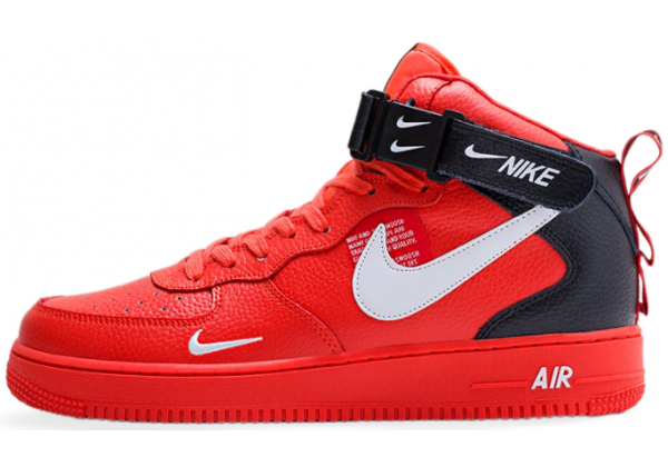 Nike Air Force 1 '07 LV8 Mid Utility Red Black