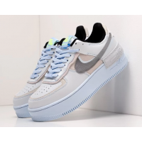 Мужские кроссовки Nike Air Force бежево-белые с серым