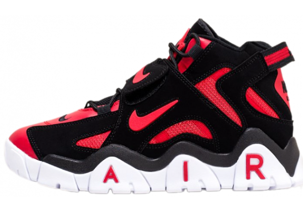 Кроссовки Nike мужские Air Barrage Mid черные с красным