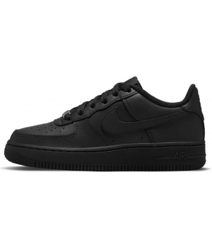 Nike Air Force 1 Low All Black с мехом