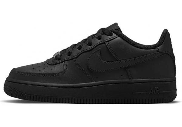 Nike Air Force 1 Low All Black с мехом