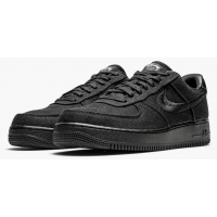 Stussy x Nike Air Force 1 Black Low