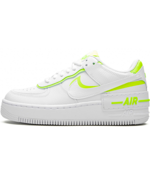 Nike Air Force 1 Shadow White Lemon Venom Volt