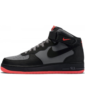 Nike Air Force 1 Mid Dark Grey Crimson