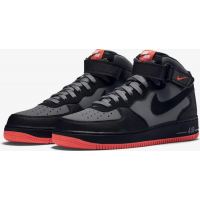 Nike Air Force 1 Mid Dark Grey Crimson