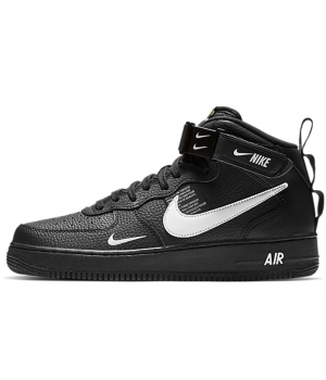 Nike кроссовки Air Force 1 07 LV8 Utility Mid And The Swoosh Black