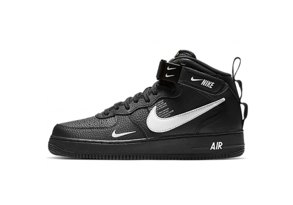 Nike кроссовки Air Force 1 07 LV8 Utility Mid And The Swoosh Black