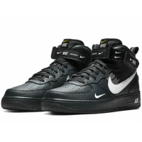 Nike кроссовки Air Force 1 07 LV8 Utility Mid And The Swoosh Black