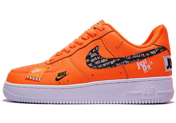 Nike кроссовки Air Force 1 07 Just Do It Orange