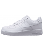 Nike Air Force 1 Low All White с мехом