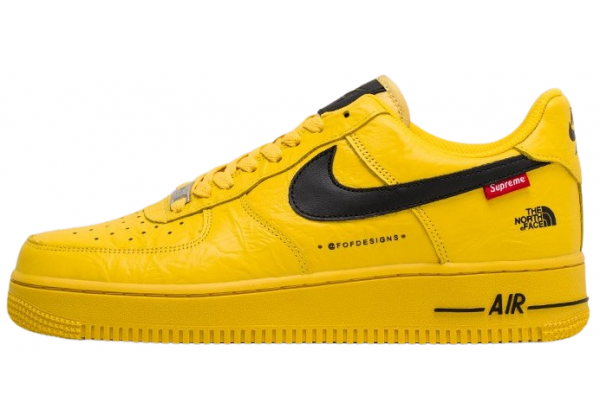 Nike Air Force 1 '07 x Supreme The North Face Yellow