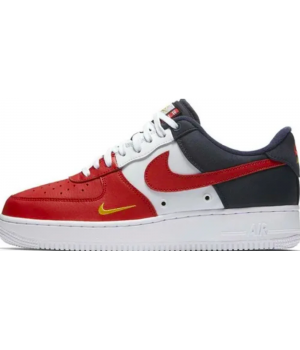 Nike кроссовки Air Force 1 07 Obsidian White-University Red мульти