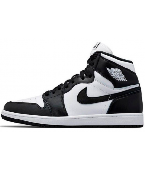 Nike Air Jordan 1 Retro Hi Og Black White с мехом