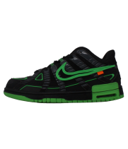 Кроссовки Nike X Off-White Dunk Low черные с зеленым