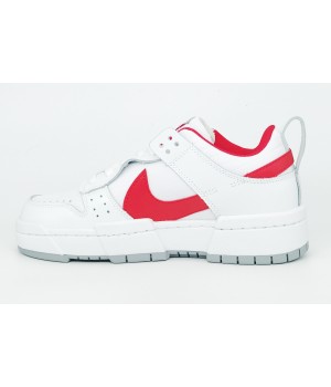 Кроссовки Nike Dunk Low Disrupt белые с красным