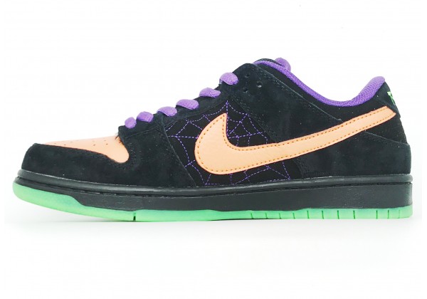 Кроссовки Nike Air Force 1 SB Dunk черные с оранжевым