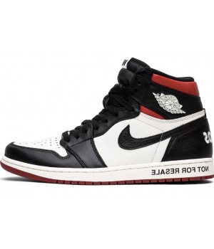 Кроссовки Nike Air Jordan черно-бело-красные
