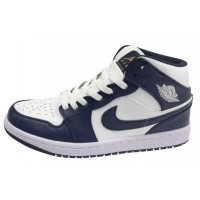 Мужские кроссовки Nike  Air Jordan бело-синие