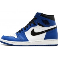 Nike кроссовки мужские Air Jordan бело-синие с черным