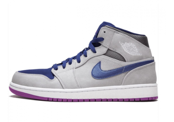 Кроссовки мужские Nike Air Jordan 1 Mid фиолетовые