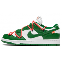 Кроссовки Nike X Off-White Dunk Low зеленые