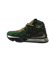 Кроссовки Nike Lebron зеленые с желтым