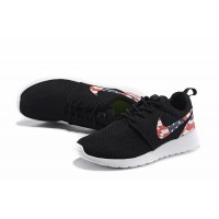 Кроссовки Nike Roshe Run с принтом черные