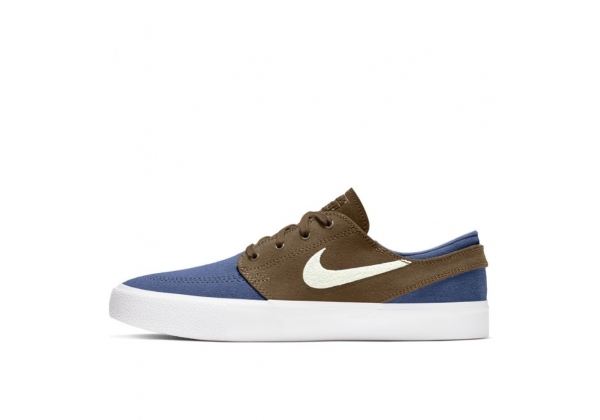 Кеды Nike SB Zoom Janoski коричневые с синим
