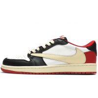 Nike x Travis Scott Air Jordan 1 Low White Red