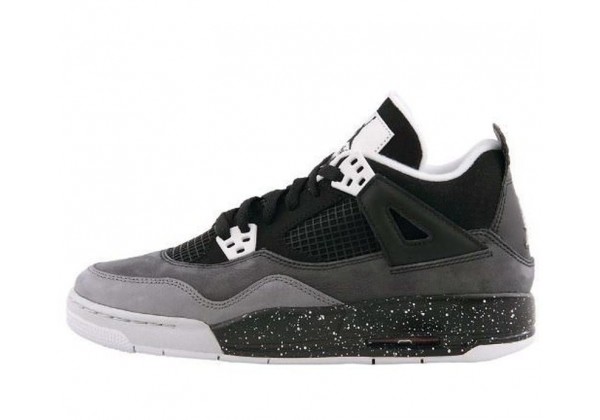 Кроссовки Nike Air Jordan на высокой подошве черно-белые
