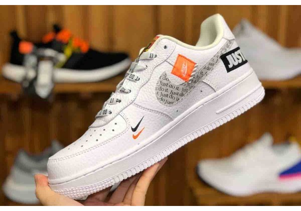 nike air force just do it white premium