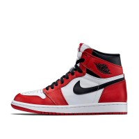  Кроссовки Nike женские Air Jordan 1 Retro High OG Chicago красно-белые